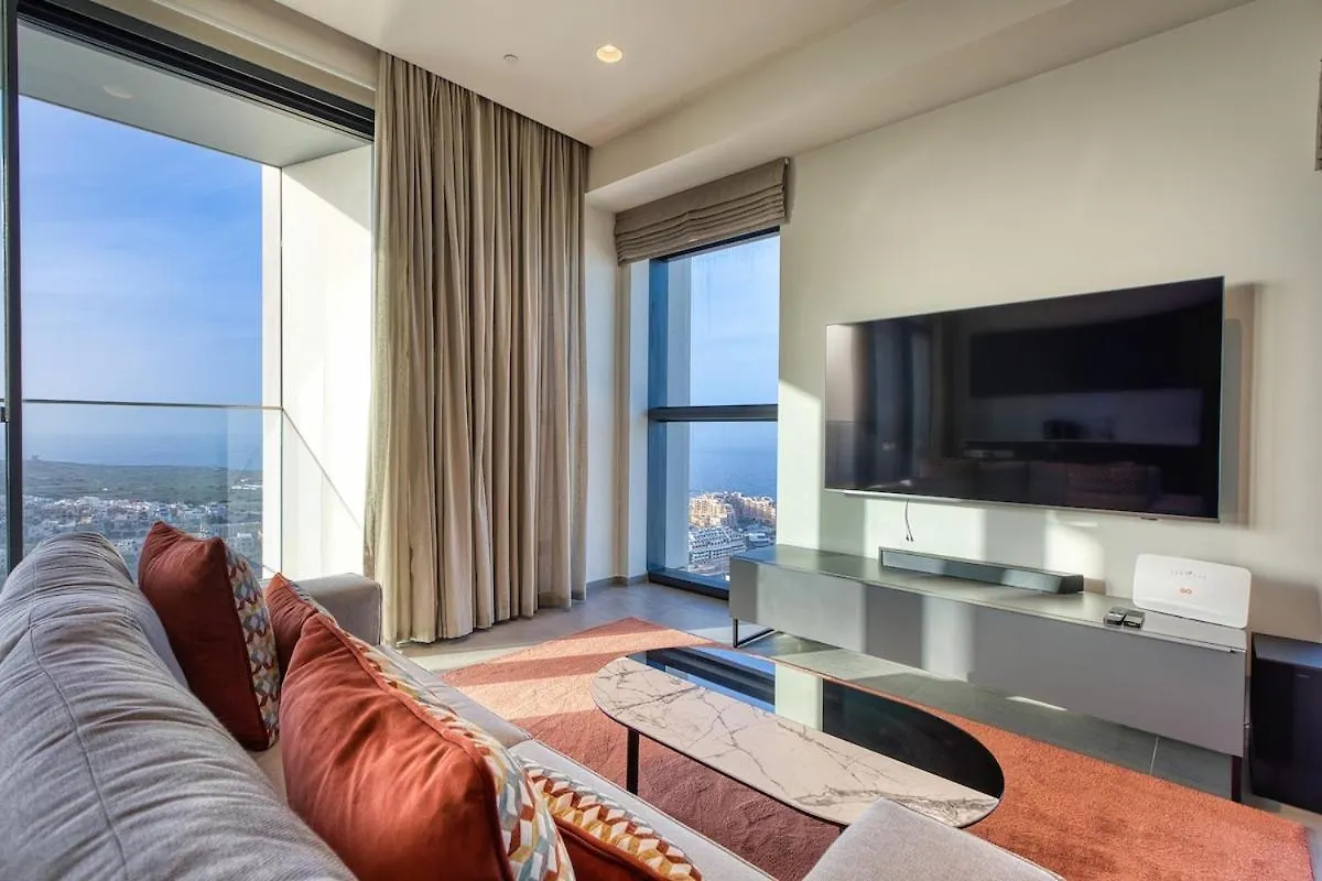 Stunning Apartment In The Iconic Mercury Tower Saint Julian's 0*,